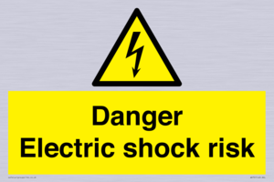 Danger Electric shock risk